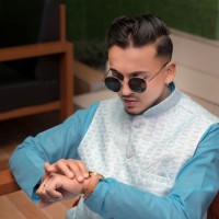 Men's Cotton Kurta - Royal Blue