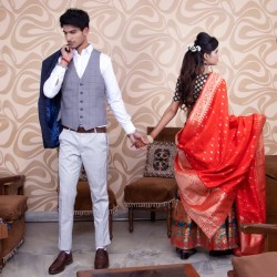 Men's Silk Blend Nehru Jacket Men's Silk Blend Nehru Jacket